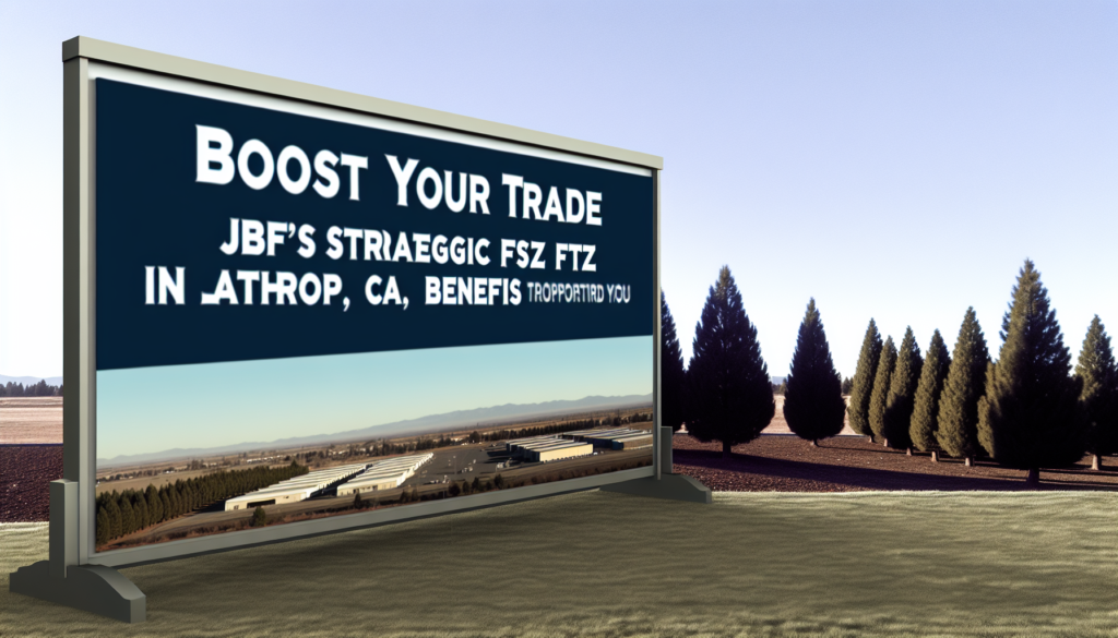 Boost Your Trade: JBF's Strategic FTZ in Lathrop, CA Benefits